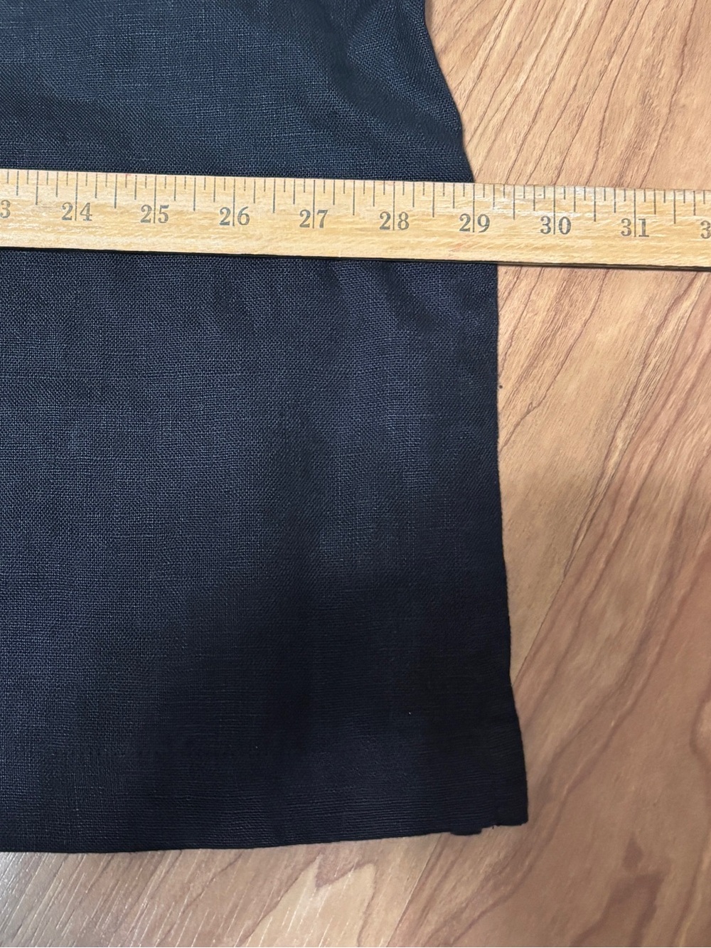 Silhouettes Linen Tunic Top Womens 24 Black Career Lagenlook Minimalist Classic - Picture 9 of 10